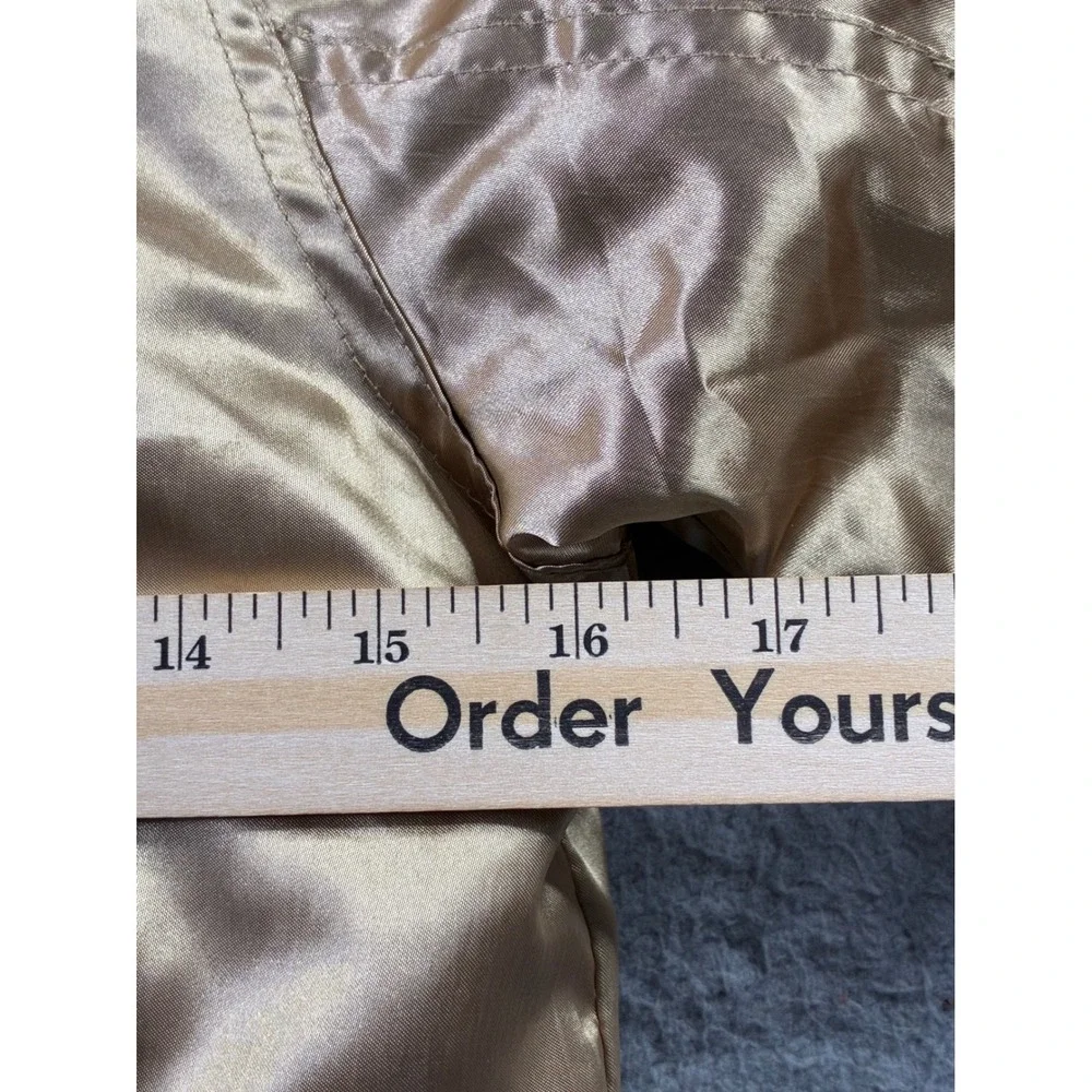 VTG Y2K Hannah Montana Miley Cyrus Disney Gold Fur Hood Bomber Jacket Girls 7/8